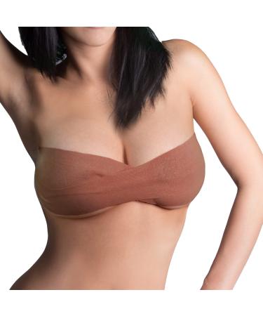 TouchUps Body Tape - Boob Tape for Breast Lift Waterproof Anti-Shredding Support Breasts Fitness or Swimming (Brown)