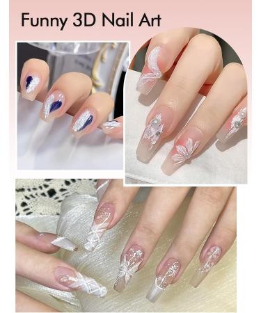  EBANKU EBANKU 3D Textured No Wipe Gel for Nail Art Thick Sculpting Gel with Sand Structure for Embossed Painting and Relief Designs Solid Color for 3D Nail Decoration White - Buy Online on GoSupps.com
