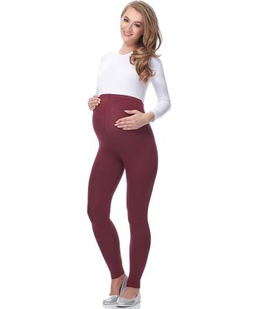 Be Mammy Maternity Long Leggings 02 L Claret - Comfortable Pregnancy Pants - Buy Online on GoSupps.com