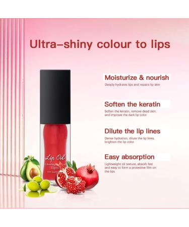 MAEPEOR Glowing Lip Oil - Hydrating Lip Balm & Nourishing Lip Care | 7 Colors Available | Non-Sticky Moisturizing Glossy Finish - Buy Online on GoSupps.com