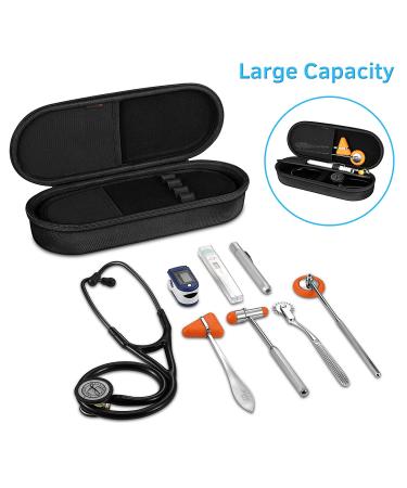Travel Hard Stethoscope Case for Littmann Classic III, Cardiology IV, MDF Acoustica - Black - Buy Online on GoSupps.com