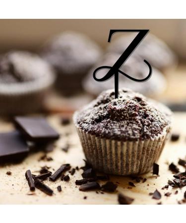 Letter Z Wedding Cupcake Toppers Monogram Initial Last Name For Wedding Engagement Cake Decorations Elegant Antlers Arrow Flower Rose Customize Your Cupcake Toppers Birthday Gifts 6PCS Style-9 - Buy Online on GoSupps.com