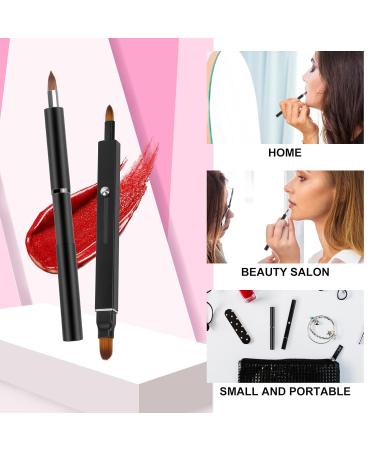 Arqumi 2 Pack Lip Applicator Set - Dual-ended & Retractable Brushes for Lip Gloss Lip Mask Eyeshadow | Perfect Makeup Tools - Buy Online on GoSupps.com