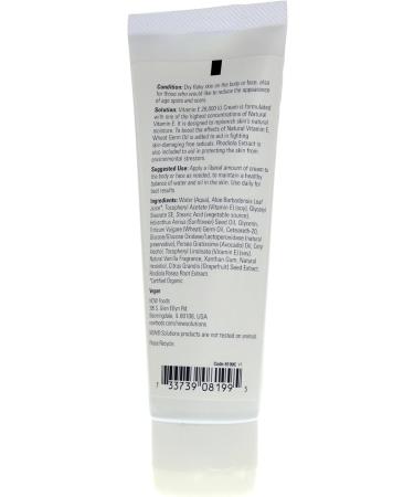 Vitamin E Cream 28000 IU - 4 oz. (2 Pack) | Moisturizing Cream for Skin Hydration - Buy Online on GoSupps.com