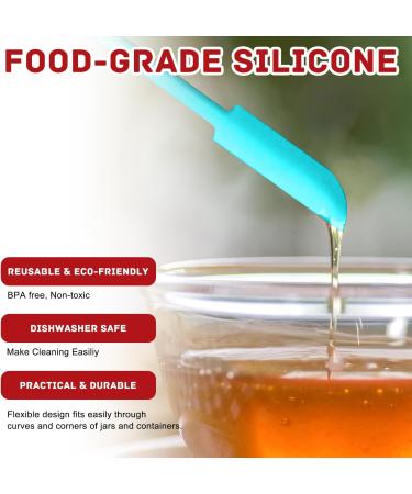 Makeup Spatula Reusable Beauty Spatula Mini Silicone Spatulas Makeup Scraper Makeup Long Spoon for Jam Jar Cosmetic Bottles Thin Bottles and Narrow Can - Buy Online on GoSupps.com