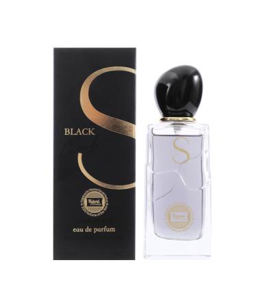 Hybrid & Company Women Black Eau De Parfum Vaporisateur Natural Spray 3.4 Fl Oz Black 3.4 Fl Oz (Pack of 1)