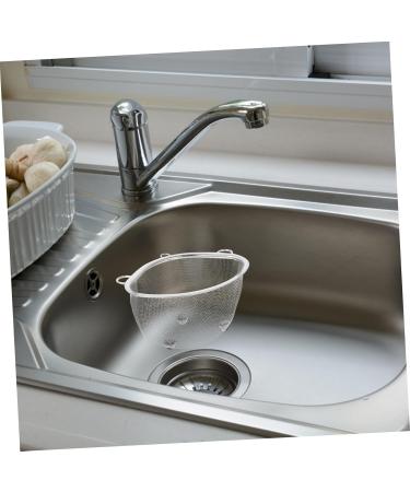 Alipis 2 Pcs Drain Basket Filter Strainer Triangular Sink Basket for Kitchen Metal Basket Hanging Dishcloth 19X13X10CMx2pcs Silverx2pcs - Buy Online on GoSupps.com