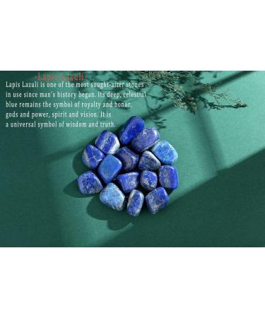 MAIBAOTA Lapis Lazuli Stones - Natural Healing Crystals | Polished Tumbled Stones for Energy Balance | Decorative Reiki Witch Quartz Crystal Gemstones - Buy Online on GoSupps.com