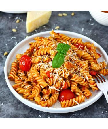 Valnerina Tartufi Italian Pesto Rosso Sauce with Summer Black Truffle - 180g Jar | Pasta Seasoning Sugo | Gastronomic Specialty - Buy Online on GoSupps.com