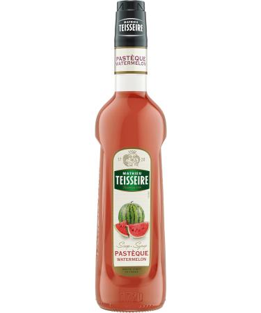Mathieu Teisseire Watermelon Syrup for drinks cocktails with or without alcohol fruity punches lemonades soft drinks smoothies 70cl bottle - Buy Online on GoSupps.com