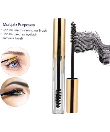 AUTSUPPL 3pcs Makeup Bottle Mascara Tube and Brush Empty Lip Balm Bottle Mascara Sample Bottle Golden Plastic - Buy Online on GoSupps.com