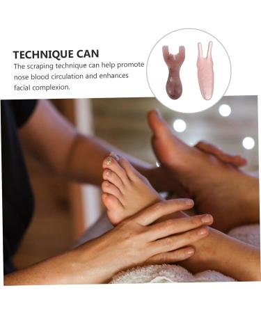Magiclulu 4-Piece Facial Massage Tools Set - Acupressure Pencil & Gua Sha Board - Natural Beeswax - Spa Quality Skin Massage Devices for Relaxation & Rejuvenation - Buy Online on GoSupps.com