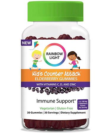 Rainbow Light Kids Counter Attack Elderberry - 30 Gummies