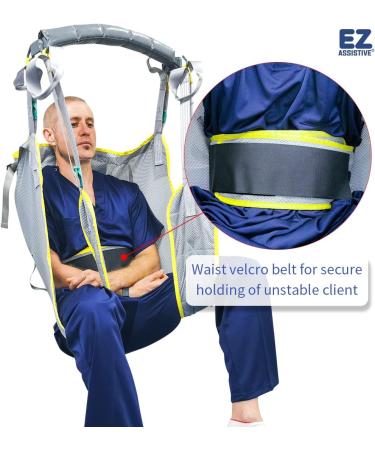 EZ Assistive Patient Hygiene Assist Lift Sling Hoyer Lift Sling for Patient Shower Bath Toileting Lift Sling for Elderly (Medium) - Buy Online on GoSupps.com