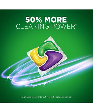 Cascade Platinum Dishwasher Pods - Lemon Actionpacs with Cleaner - 30 Count - Buy Online on GoSupps.com