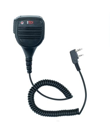 BTECH QHM22 Platinum Series IP54 Rainproof Shoulder Speaker Mic for BaoFeng, BTECH, Kenwood Radios Single QHM22 Single PTT Speaker Mic - Buy Online on GoSupps.com