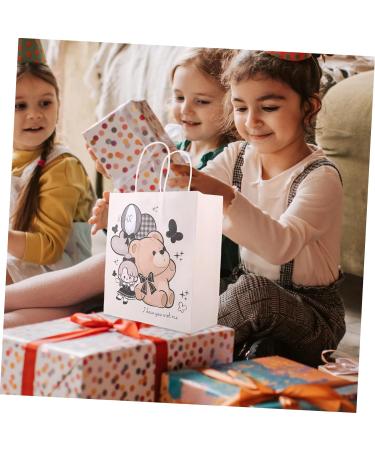 Amosfun 5pcs Small Gift Bag Gift Tote Bags Medium Gift Bags Packing Bags for Florist Wrapping Bags for Presents Gift Packing Pouch Gift Bags with Handles Paper Bouquet Bag Shopping Dark - Buy Online on GoSupps.com