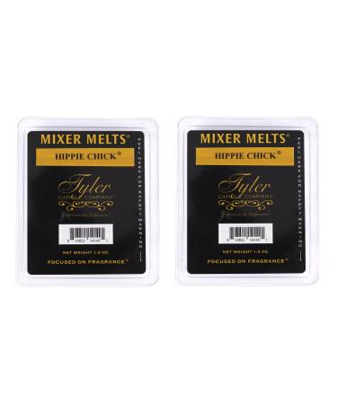 Tyler Candle Company Hippie Chick 1.9 Ounce Scented Mixer Wax Melt Cubes for Tart Burner Pack of 2