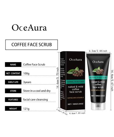 OLLZPJFPK Caffeine Facial Cleanser Gentle Exfoliating Blackhead Facial Care Cleansing Pore Cleanser - Buy Online on GoSupps.com