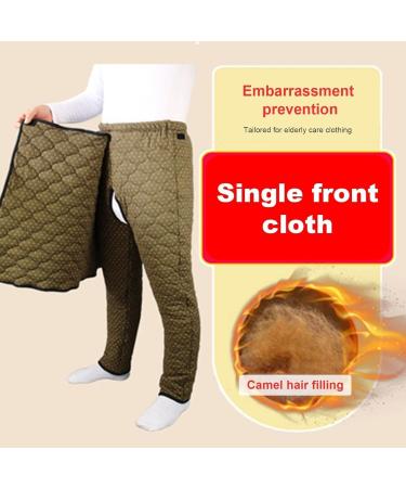 Patient Care Pants for Fracture & Surgery - Thick Warm Comfort for Bedridden Elderly (Medium Yellow - Buy Online on GoSupps.com