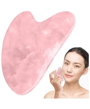 Natural Gua Sha Crystal Stone Roller Facial Tools Face Roller and Gua Sha Set for Puffiness and Redness Reducing Skin Care Routine Gua Sha Stone Self Care Gift for Men Women