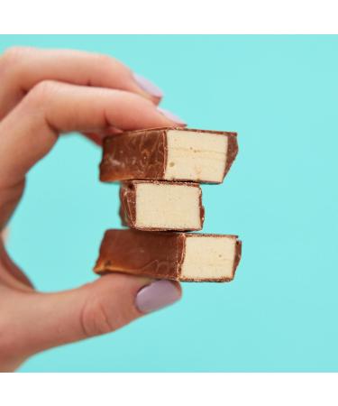 Flower & White Salted Caramel Chocolate Mallow Bars (15 Pack) Low Calorie Under 100 Calories Per Bar Vegetarian Gluten-Free 30% Less Sugar High In Fibre 15 x 30g - Buy Online on GoSupps.com