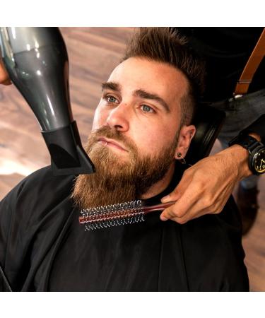 Bestool Small Round Brush for Short & Medium Hair - Professional Blow-Drying & Styling Tool for Men | Red-Brown Round Hair Brush - Buy Online on GoSupps.com