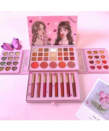 Makeup Palette - 50 Eyeshadow Colors Beauty Palettes Shimmer Glitter Eye Makeup Set | Pigmented Professional Matte Eyeshadow Kit For Women Party Wedding Stage Daily Costume Carnival - Buy Online on GoSupps.com