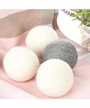 Natudeco 6Pcs Wool Dryer Balls Reusable Laundry Drying Balls Static Reduction Skin Friendly Fabric Softener for Reduce Clothing Wrinkles and Drying Clothes(6cm) - Buy Online on GoSupps.com
