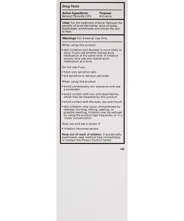 Benzoyl Peroxide 2.5% Acne Treatment Wash - 8 oz | Gentle & Effective Skincare Solution - Buy Online on GoSupps.com