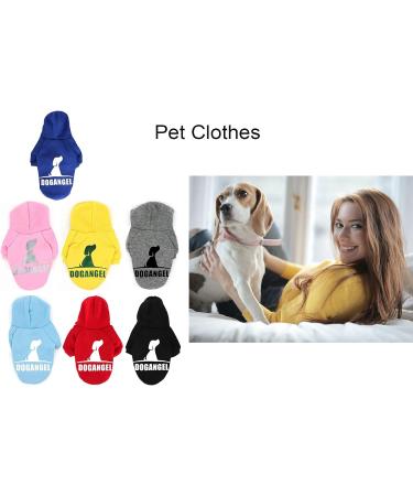 Qicheng & Lys Dog Coat - Cute Cotton Hoodies for Pets | Warm Sweater for Puppies & Cats (A-Gray/Blue XL) - International Shipping - Buy Online on GoSupps.com