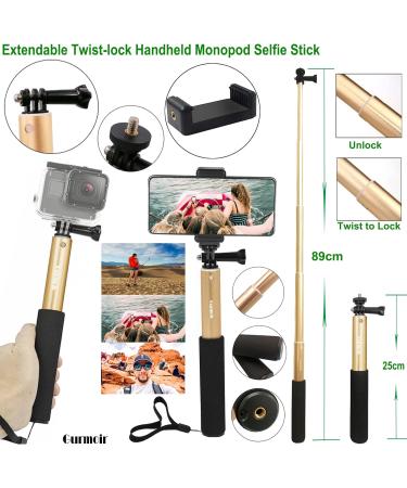 Gurmoir Large Carrying Case Kit for GoPro Hero 11-5, Insta360, AKASO, DJI Osmo - Action Camera Accessories Bundle for Ultimate Protection and Portability - Buy Online on GoSupps.com