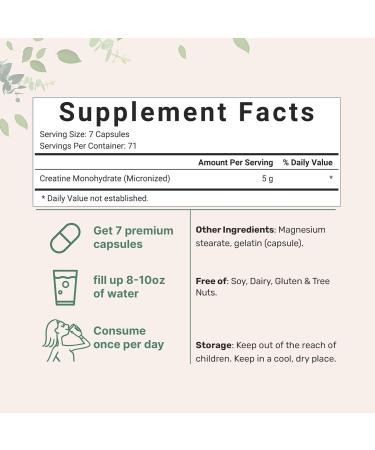 Micro Ingredients Hydration Electrolyte Powder & Creatine Monohydrate Capsules | 2 Pack Bundle | High Potassium 1 000mg + Lemon Raspberry Flavor | Micronized Creatine Pills + Easily Absorbed - Buy Online on GoSupps.com