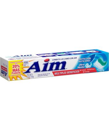 AIM Cavity Protection Gel Toothpaste Mint - 6 oz - 2 Pack | Buy Internationally for Stronger Teeth & Fresh Breath - Buy Online on GoSupps.com