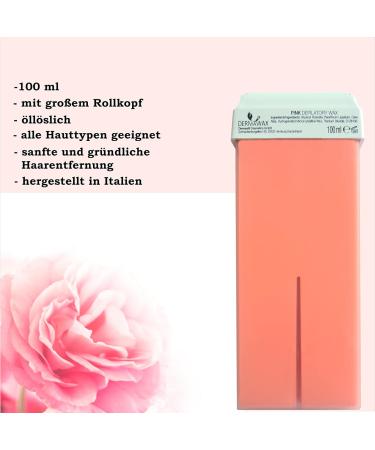 Dermawax Roll-On Wax Heater Pink TIO2 Warmwax Set - Effective Hair Removal & Leg Waxing with Fleece Strips - International Shipping - Buy Online on GoSupps.com