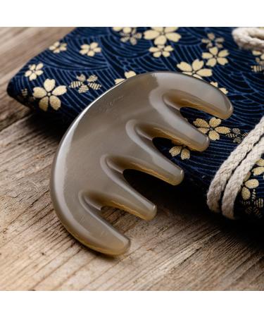 Magiclulu Five Tooth Head Massage Comb - Manual Scalp & Body Acupuncture Massage Tool | Gua Sha Stone Brush | International Shipping Available - Buy Online on GoSupps.com