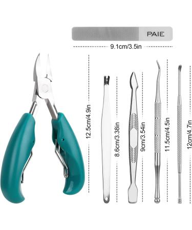 bssmmai Professional Manicure Set 17-Piece Pedicure Set for Thick and Ingrown Hard Toenails Stainless Steel Manicure Nail Clippers Set Pedicure Foot Care Nail Clippers - Buy Online on GoSupps.com