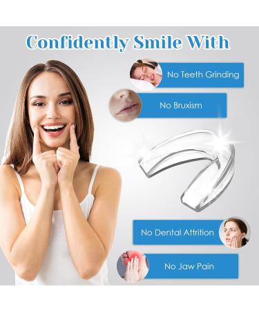 4-Piece Teeth Grinding Protection Set | Bite Guards in 2 Sizes | Improve Sleep Quality & Prevent Bruxism - Buy Online on GoSupps.com