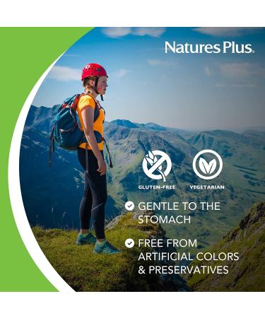 NaturesPlus Orange Juice Chewable Vitamin C 1000mg - 60 Vegetarian Tablets | Immune Support & Antioxidant Supplement | Gluten-Free - 60 Servings - Buy Online on GoSupps.com