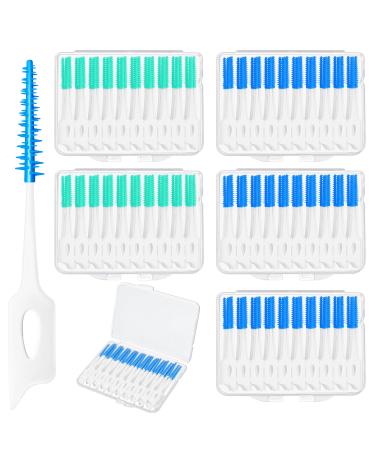 Interdental brushes 200 pieces of silicone interdental brushes toothbrushes for family tooth cleaning oral hygiene toothbrushes / dental floss