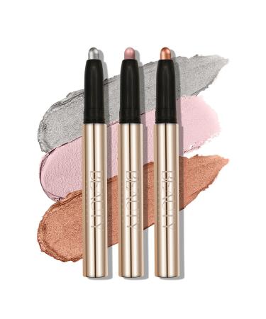 Lidscay stick matte shimmer eyeshadow pen crayon smooth waterproof pigmented creamy eyeshadow pin Eyer uphealler highlighting pin Eye makeup (#b set (01-02-09))) - Buy Online on GoSupps.com