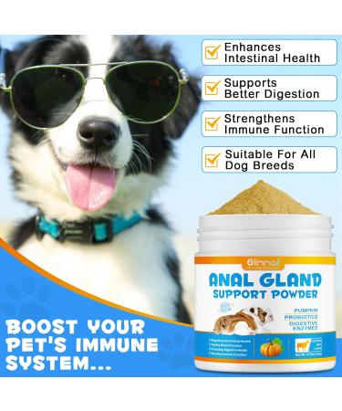 Dog Anal Gland Support Powder 120G Suppl ment De Fibres en Poudre pour Le Soutien De La Glande Anale Suppl ment De Fibres en Poudre Enrichi De Concombre Probiotiques Et Enzymes Digestives - Buy Online on GoSupps.com