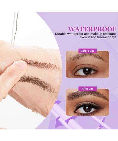 ZukZythepsor 2in1 Eyebrow Pencil Water Resistant 4 Micro Tips Realistic 3D Microblading Effect 05Black - Buy Online on GoSupps.com