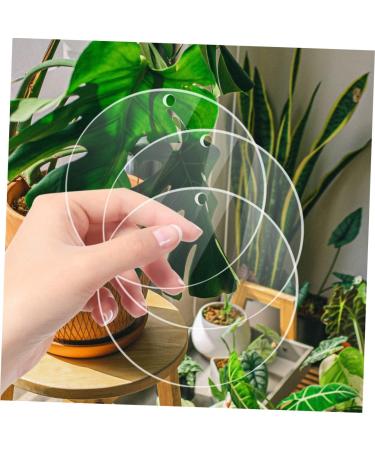 VILLCASE 40 Pcs Acrylic Round Sheet Cake Pan Acrylic Blanks Sheer Panels Acrylic Blank Circle Coaster Wafer - Buy Online on GoSupps.com