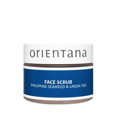 Orientana - gel facial peeling for women |Filipino algae & green tea & aloe vera |100% natural & vegan |Mild bio peeling for face |Greasy skin combination skin acne & pimples - 50g