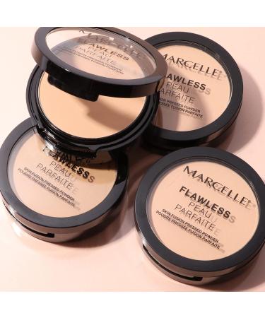 Marcelle Flawless Pressed Powder - Talc-Free Hypoallergenic & Fragrance-Free in Buff Beige | Buy Internationally - Buy Online on GoSupps.com