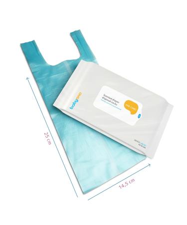 Babyono Fragrance Disposable Diaper Bags - 100 Count | Eco-Friendly & Convenient for International Shipping - Buy Online on GoSupps.com