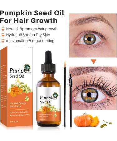 Pumpkin Seed Oil for Hair Growth: Organic Nourishing 60ml Formula to Enhance Hair Vitality and Scalp Health - Buy Online on GoSupps.com