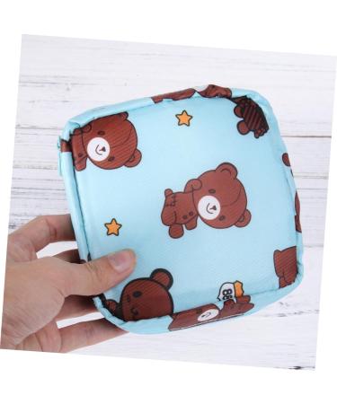 Amosfun 3-Pc Cotton Coin Wallet for Women | Outdoor Organizer for Bandages & Toiletries | Cute Brown Bear Design - Buy Online on GoSupps.com