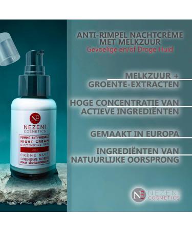 Ne Nezeni Nezeni antiwrinkle cream night Lactic acid 40+ sensitive skin 50 ml low preservatives 2 years shelf life closed - Buy Online on GoSupps.com